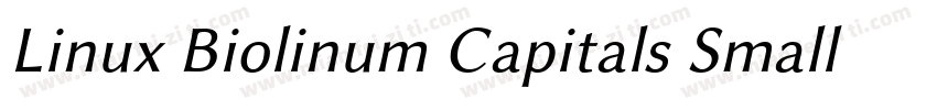Linux Biolinum Capitals Small CapsV字体转换